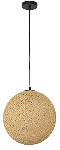 LMRJHAZM Nordic Creative Hängelampe aus Bambus, Rattan und Hanque Globes E26/E27, für Restaurant, bunte Hängelampe, Kronleuchter, Küche, Deckeninsel