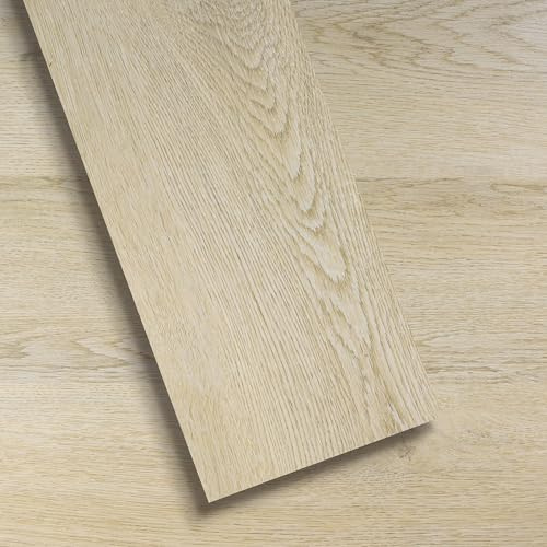 SULSUMIC Self-Adhesive Vinyl Flooring Plank, 36 Pack Cover 5 ㎡ Natural Wood Grain Peel and Stick Flooring Waterproof for DIY Installation