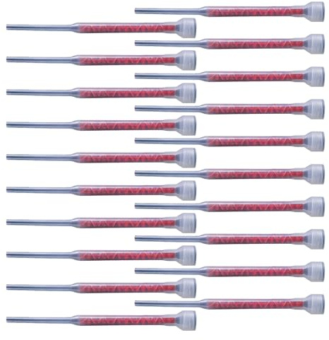 Ugelli di miscelazione per cartucce adesive a punta | 20 di cartucce adesive per edilizia – ugelli miscelatori per mixer e applicazioni Nozzles – per rinforzo e riparazione di crepe di cemento