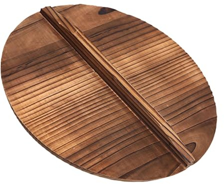 DimyFew Tapa para Sartén Wok Hecha de Madera Resistente Cubierta Ligera con Protección Asa Ergonómica Adecuada para Cocinar en Casa y Regalar, 40cm x 40cm