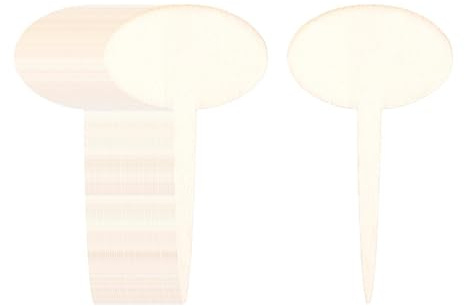 KTUXZCI Etichette per piante da giardino, cartelli con, etichette ecologiche a forma di T inserite nel terreno, marcatori per piante, possono aggiungere