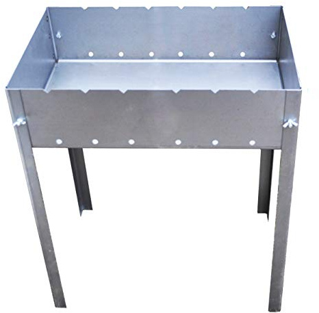 Demonterbar grill/mangal - Rysk eller kaukasisk typ - Mycket enkel montering och demontering - Medelmodell - 50 x 33 x 60 cm