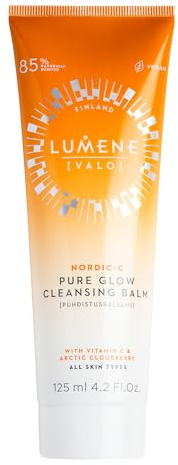 LUMENE Nordic-C [VALO] Reinigungsbalsam für reine Ausstrahlung | Entfernt Make-up und Unreinheiten Vitamin C und wilde arktische Moltebeere | Pflegt und hellt die Haut auf | Vegan | 125 ml
