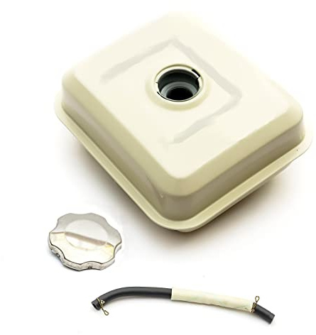 Petrolscooter Non OEM Petrol Fuel Tank + Cap + Fuel Pipe White Compatible/Replacement For 160cc Engine Wacker Plate