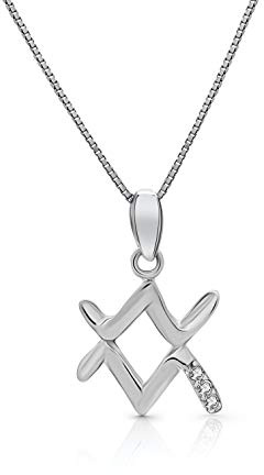 AMITSCHI® Sternzeichen-Kette aus 925 Sterling Silber - [verstellbare Sternzeichenkette für Damen] Perfekte Geschenkidee - Einzigartiges Sternzeichen Design - PREMIUM Qualität & 100% Schadstofffrei