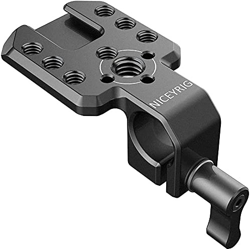 NICEYRIG 15mm Single Rod Clamp with Cold Shoe Mount Plate - 457