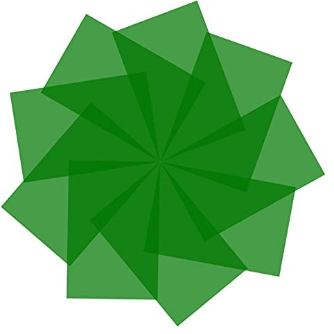 Andoer Lot de 9 feuilles de couleurs en gel de 30 x 20 cm, film transparent pour photographie de studio, stroboscope, flash LED (vert)