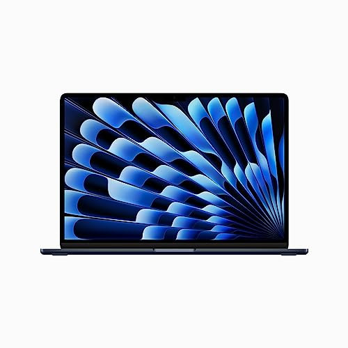 Apple 2023 MacBook Air (de 15 polegadas, Processador M2 da Apple com CPU 8‑Core e GPU 10‑Core, 8GB Memória unificada, 256 GB) - Azul-Nocturno