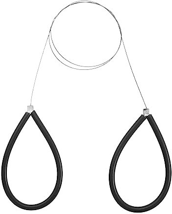 sourcing map Wire Clay Mud Cutting Tool Wire Clay Cutter Curly Cutoff Tool Cheese Dough Cutting Tools for Pottery Wheel Clay Ceramic Making, 22.83 Inch Black