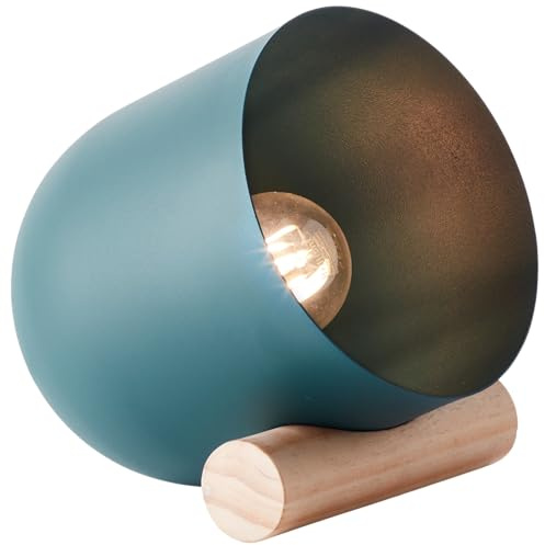 Lightbox skandinavische Tischlampe - 20 x 16 x 22 cm - Tischstrahler mit | Tischstrahler, 20 x 16 x 22 cm, E27, max. 25 W, Schalter, Metall/Holz