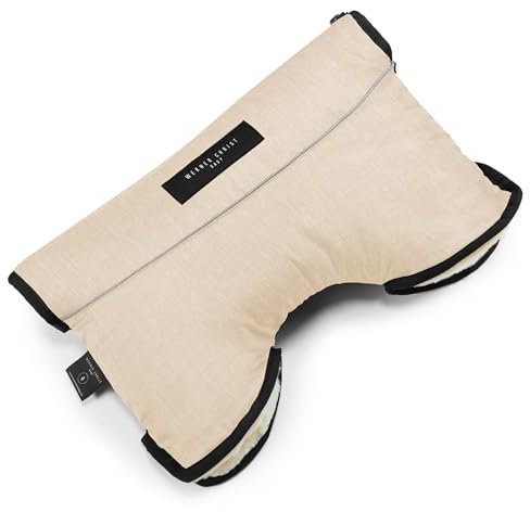 Kinderwagen-Muff aus Lammfell von WERNER CHRIST BABY - MOFFY ist der ideale Handwärmer für Buggys aus medizinischem Fell, einfache Handhabung, Handmuff in Cloud (beige)