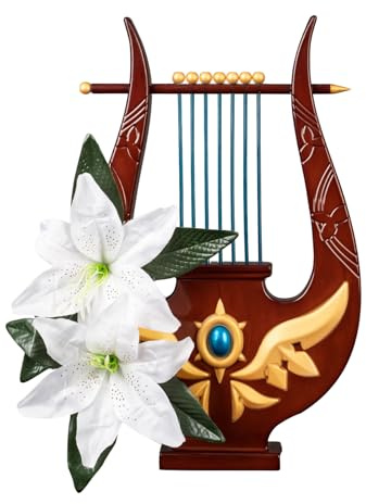Cosfun Venti Cosplay Harfe Requisiten Venti Harfe Requisite Genshin Venti Cosplay Kostüm Zubehör C08691 Mehrfarbig