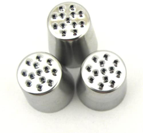 Cake Piping Nozzles ，Cake Decorating Tools, Piping Nozzle 3 Pc Cake Grass Cream Decoration Tips Set Nozzle Cupcake Head Cake Decorating Tools Pastry Tools Stainless Steel Cake Decorating Tips