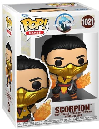 Funko Pop! Games: MK1- Scorpion - Mortal Kombat Game Franchise - Figurine en Vinyle à Collectionner - Idée de Cadeau - Produits Officiels - Jouets pour Les Enfants et Adultes - Video Games Fans