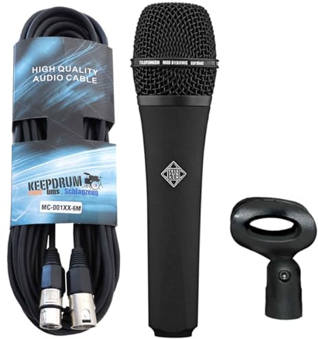 Telefunken M80 - Micrófono dinámico negro + cable keepdrum XLR