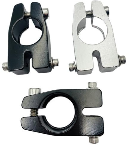 wanhaoaony Sattelklemme Fahrradsattelklemme aus Aluminiumlegierung mit Löchern for den hinteren Gepäckträger SattelstüTzenklemme(A.Black31.8)