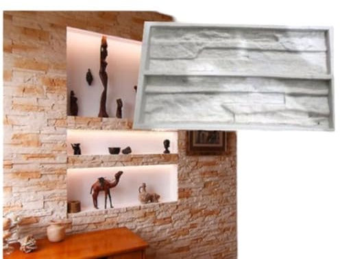 Molde de fundición Greta - efecto piedra roca revestimiento de pared yeso cemento, molde para yeso efecto piedra natural, moldes para piedra