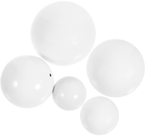 Cabilock 5 Stück Dekorative Edelstahlkugeln 10cm 7,6cm 5,1cm Reflektierende Hängekugeln Für Garten Wohnraum Rostfrei Bruchfest Vielseitige Deko