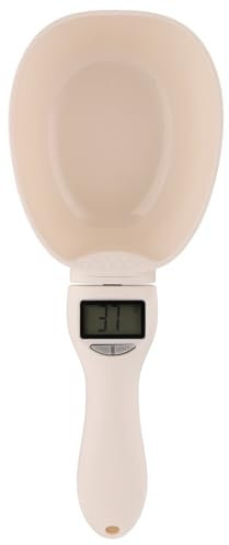 Comida para Mascotas Cuchara Medidora Digital, Báscula de Cuchara con Pantalla LCD 800g/0,1g Alta Precisión para Perros Herramienta de Alimentación para Mascotas Utensilios Cocina Comidas Diarias
