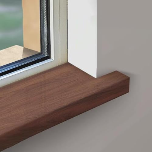 Plaque de rebord de fenêtre en acrylique avec nez personnalisable pour rebord de fenêtre de salon, maison, planche de rechange, design élargi, 80 x 11,9 cm
