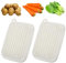 Mabor Lot de 2 brosses à légumes - Avec trou de suspension - En plastique PE - Pour pommes de terre, carottes, racine de lotus, fruits (12 cm)