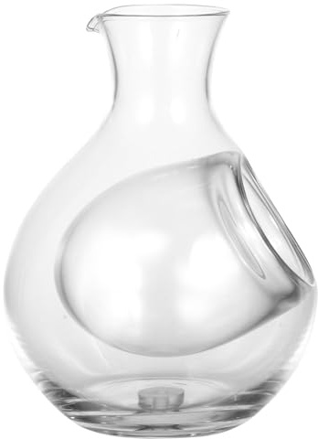 Warmhm Glass Brandy Decanter Holder Wine Carafe Insulated Bottle and Wine Dispenser