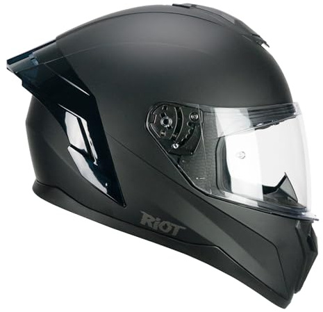 CGM Casco full face, 330A RIOT MONO Nero opaco, S (55-56cm)