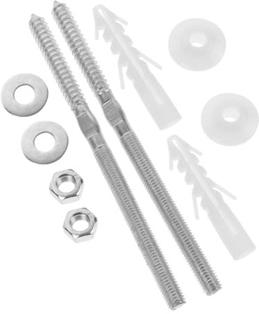 HOMSFOU Extended Basin Fixing Kit 10x180mm Basin Screw Mounting Set Universal Kitchen and Bathroom Fastening Screw Installation Accessory