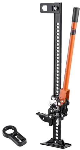 VEVOR All-Terrain domkraft 4 x 4 lastkapacitet 3,18 ton, 91,5 cm, höglyft hi-lift med lyftområde på 13–77 cm, verktyg för terrängfordon traktorer gård