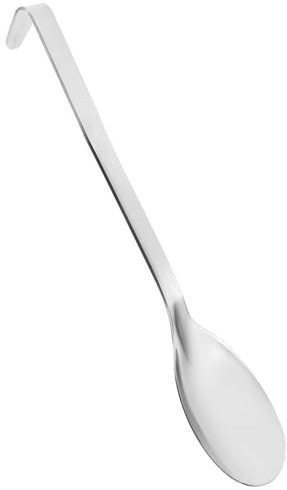 Cabilock Practical Soup Spoons Stainless Steel Buffet Serving Spoon Large Serving Utensils for Parties Restaurant Hotel and Home
