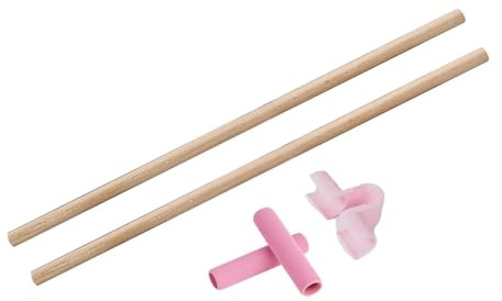 Gralara 2 Stück Yogastab Als Dehnstab zur Haltungskorrektur Übungsstab Und Schulteröffner Aus Robustem Holz für Frauen und Männer zur Haltungsverbesserung
