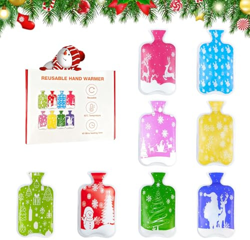 Handwärmer 8er Set, Taschenwärmer Wiederverwendbar, Handwärmer Wiederverwendbar, Taschenwärmr Weihnachten zum Knicken, Handwärmenr Set Wintergeschenke für Kinder Frauen Mann