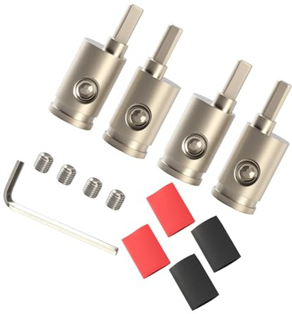 BABIBAOBEI Heavy Duty Automotive Electrical Terminals 2Pair Coppers Cores Construction Amplifiers Compatibility Car Wire Connectors