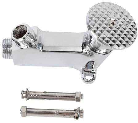 Beufee Full Set Hands Foot Pedal, Faucet Touchless Floor Mount Foot Control Faucet Single Cold Pedal Switch Valve Operated Mixer Tap for Bathroom Kitchen