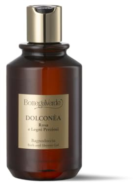 Bottega Verde - Dolconèa, Bagnodoccia Arricchito con Fragranza Rosa e Legni Preziosi, 250 ml, Adatto a Tutti i Tipi di Pelle, Formula Vegana, Profumo Fiorito e Legnoso