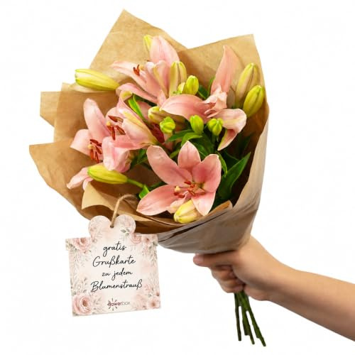 Blumenstrauß 'Lily Grace' - Größe M - Stiellänge ca. 50 cm - Strauß frischer Blumen