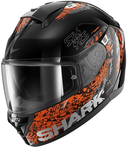 Shark, Integraler Motorradhelm RIDILL 2 SPEED-VIB Black Anthracite Orange KAO, M