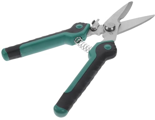 Hohopeti Tijeras Electrónicas para Cortar Cables Eléctricos, Multifunción, Acero Inoxidable, Mango Antideslizante Verde Claro, Herramienta Manual Profesional para Hogar E Industria
