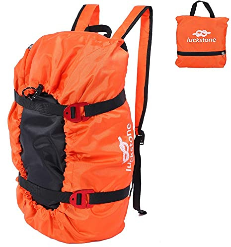 VGEBY Klettertasche, Kletter-Kit-Tasche Klappbarer Schultergurt für Camping-Wanderungen im Freien(Orange) Seilsack Für Kletterseile Seilsack Für Kletterseile Sportinggoods Werkzeuge Zum Bergsteigen