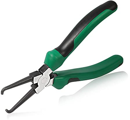 SPEEDWOX 17,8 cm Auto-Kraftstoffleitungszange, Kraftstofffilter-Rohrschlauch-Anschlussentfernungszange, Filter-Messschieber, Kraftstofffilter-Werkzeug mit TPR-Griffen für Autowartung