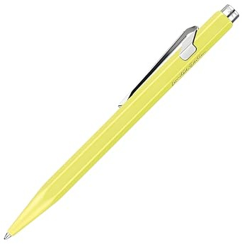 Caran d'Ache 849 Kugelschreiber in der Farbe Neongelb Pastell mit Slimpack, Limitierte Edition, NN0849.462, 1 Stück (1er Pack)