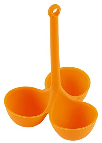 Eier-Pochierhalter | Silikon-Eierablage für gedämpfte Eier, hitzebeständiger Herd – kreatives Küchengerät mit 3 Gittern zum Kochen und Pochieren von Eiern Pewell