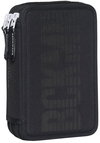 Beckmann Federmäppchen 3-Fold Pencil Case Black schwarz