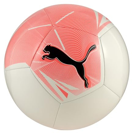 PUMA - Big Cat Ball, Pelotas de Entrenamiento Unisexo, White-Glowing Red, 5-084589