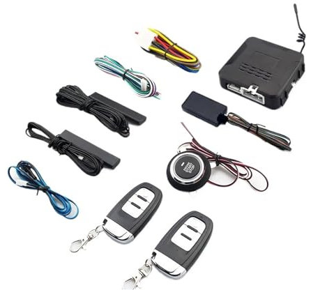 Zentralverriegelungsaktuator Auto-Handy-Fernbedienung, Motorstart, 1-Tasten-Start-Stopp-Autostart, Schlüsselloses Zugangssystem, PKE, Automatische Zentralverriegelung Latch Lock Antrieb(Farbe:886BTX1)