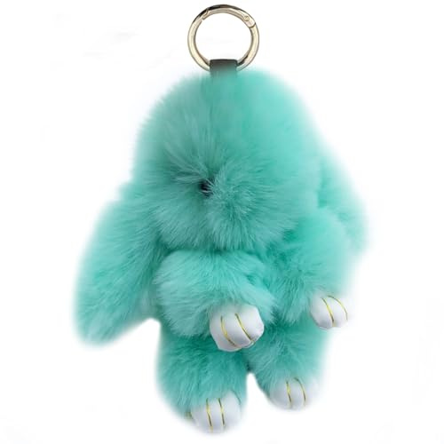 Xsclpomddy Süße Groß. Plüsch Hase Schlüsselanhänger Plüsch-Häschen 7in Schlüsselanhänger Pom Poms Taschenanhänger Handtasche Autoschlüssel Dekoration