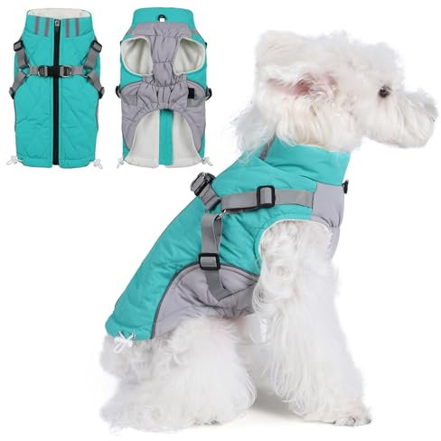 Savlot Hunde-Wintermantel Warme Hundejacke Gepolsterte Hundeweste Winddichte Hundekleidung für kaltes Wetter, Haustierbekleidung für kleine, Mittelgroße und Große Hunde