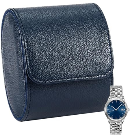 Rotolo per orologi da viaggio, organizer portatile per orologi, organizer da viaggio, elegante custodia per orologi da trasporto, scatola organizer per papà, fidanzato, marito
