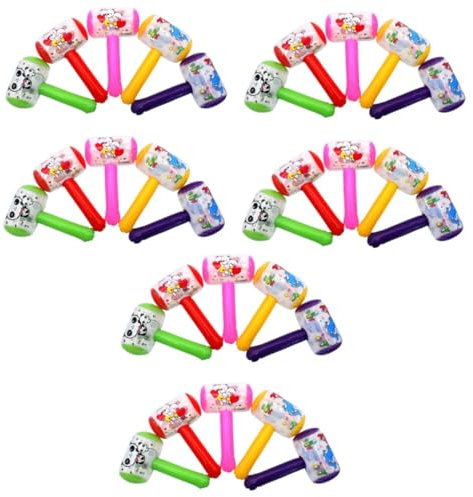 UPKOCH 30stücke Aufblasbare Hämmer Mit Klingel Lustige Spielzeuge Für Junge Mädchen Für Partys Karneval Und Outdoor-aktivitäten Zufällige Farben