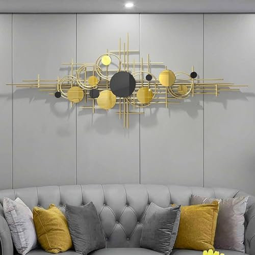 MOBAAK Wanddeko Wanddekoration Wanddekoration Aus Metall, Große Wandkunst, Hängende Wandskulpturen, Moderne Heimwanddekoration Für Wohnzimmer Und Schlafzimmer Wand Deko